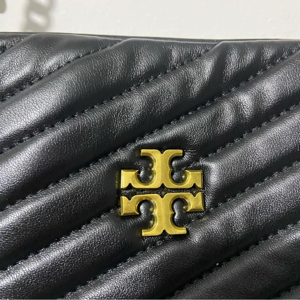 Tory Burch Kira Chevron Tote Black - Picture 2 of 11